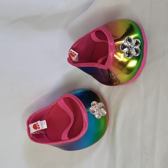 Build a bear Rainbow Crystal flower shoes good condition - Picture 3 of 8